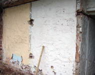 Stone walls to be restored.