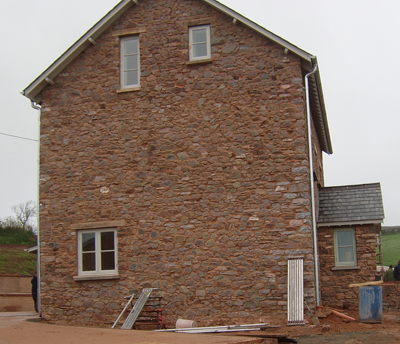 House cleaned by sandblasting