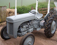 Vintage tractor fully restored.