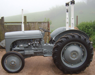 Vintage tractor fully restored.