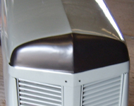 Vintage tractor hood fully restored.